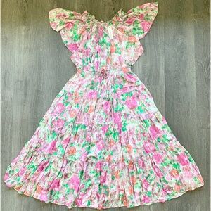 Olivaceous Floral Maxi Dress